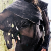 Black & Grey Felted Scarf Made in Ireland from Superfine Merino and local luxury wool - Image 2