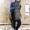 Black & Grey Felted Scarf Made in Ireland from Superfine Merino and local luxury wool - Image 3