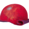 Purple and Raspberry Swirl Hat, Handmade in Ireland from Superfine Merino Wool and Silk - Image 3