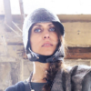 Handmade Felt Hat Grey and Black. Biker's Hat with leather strap. Made in Ireland from Superfine Merino and local luxury wool.