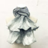 Felt Hat Handmade Grey- Cravat Scarf - undyed wool wet felted. Handmade in Ireland from Superfine Merino Wool
