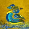 Bird Felt Stained Glass Picture Craft Kit - Image 2