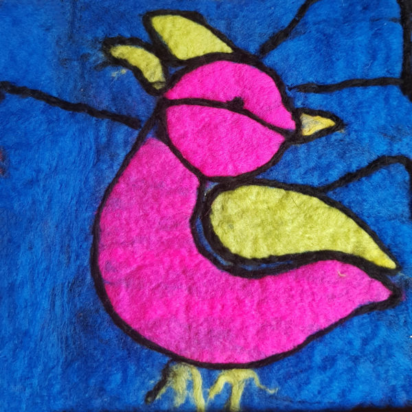 Bird Felt Stained Glass Picture Craft Kit - Image 5